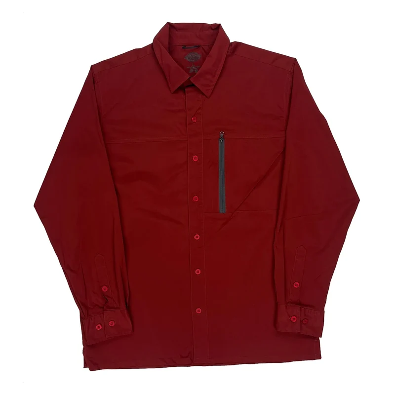 Dickies Shirt - Large Red Polyester