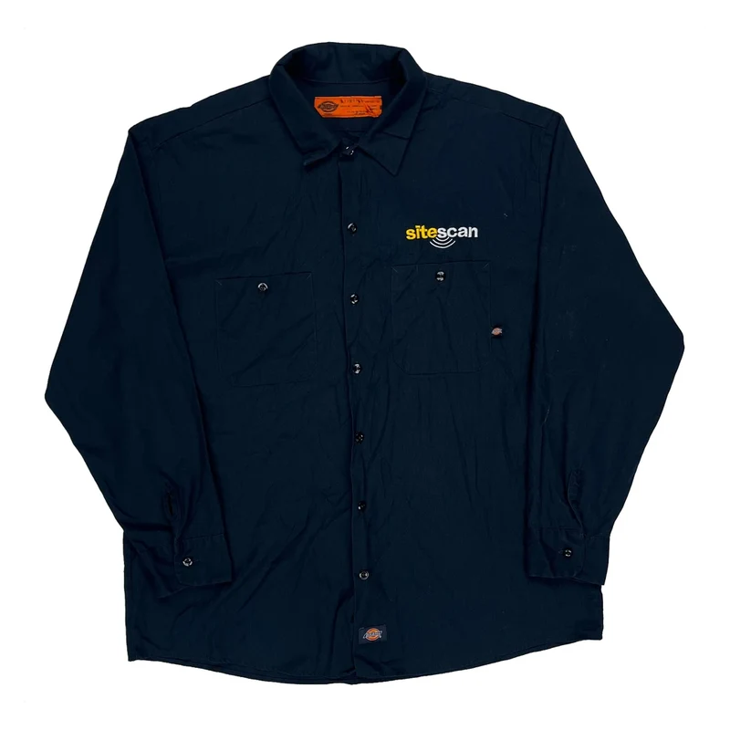 Dickies Shirt - XL Navy Polyester