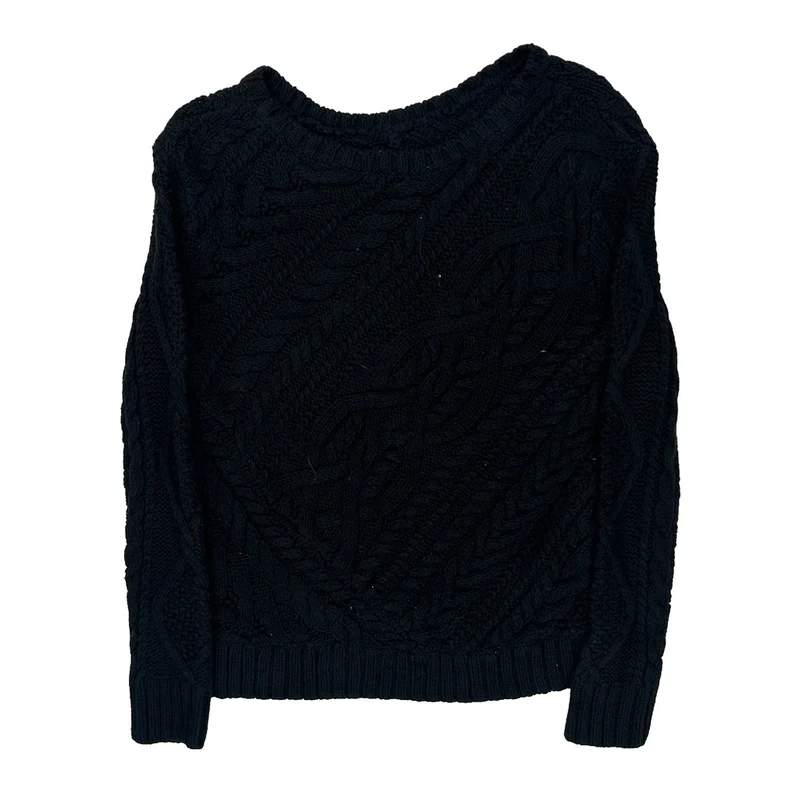 Unbranded Sweater - XS Black Wool Blend