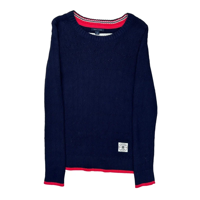 Tommy Hilfiger Sweater - Medium Navy Cotton