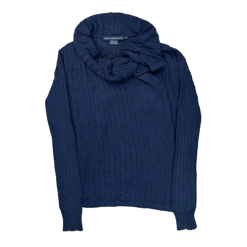Ralph Lauren Sport Sweater - Small Blue Cotton