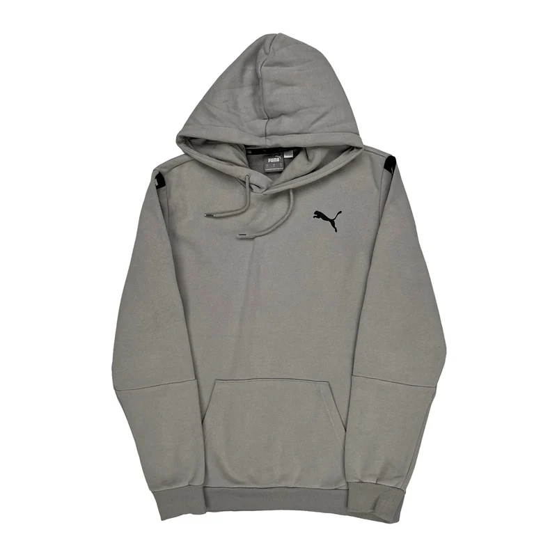 Puma Hoodie - Small Gray Cotton