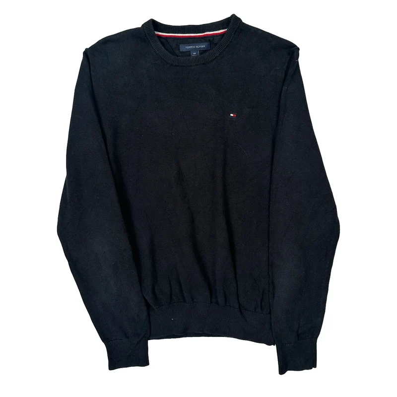 Tommy Hilfiger Sweater - Small Black Cotton