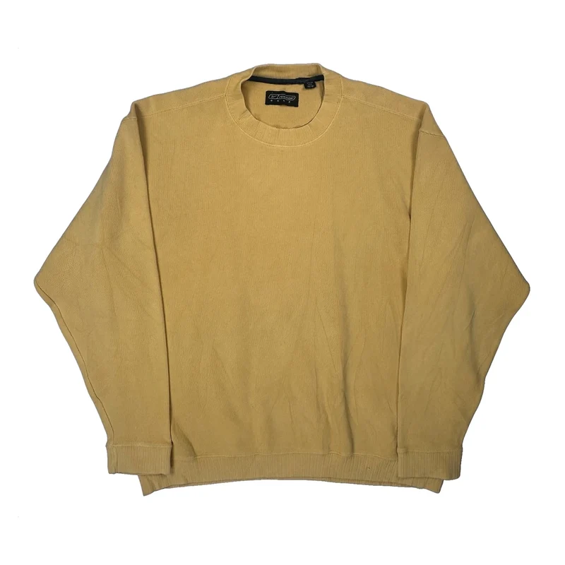 Golf Reebok Sweatshirt - Medium Yellow Cotton