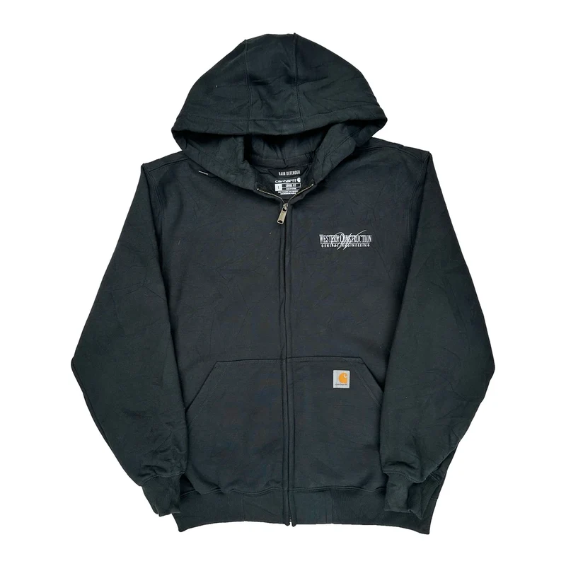 Rain Defender Carhartt Hoodie - Large Black Cotton