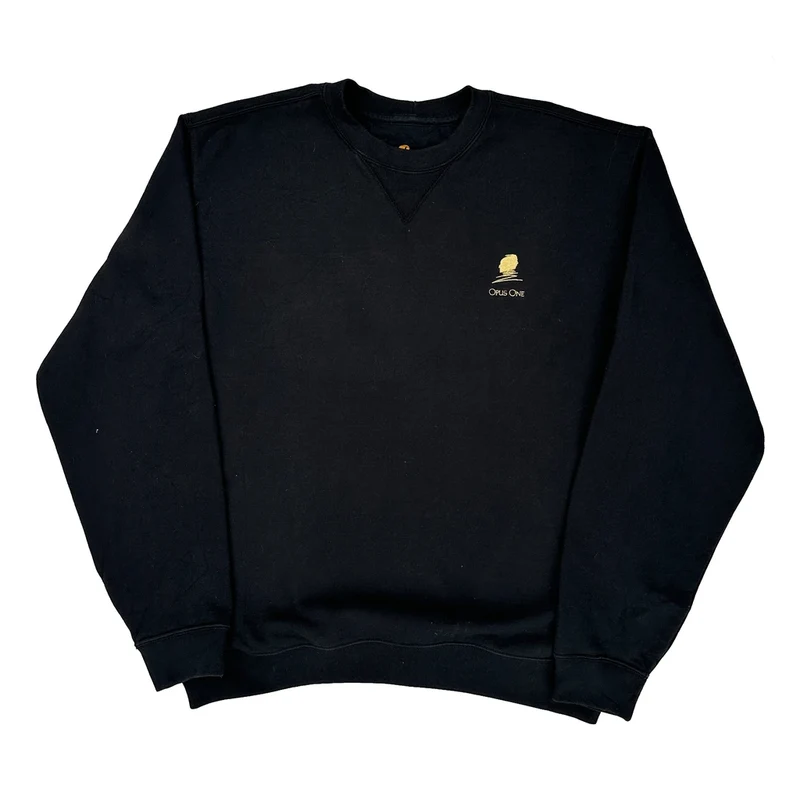 Carhartt Sweatshirt - Large Black Cotton