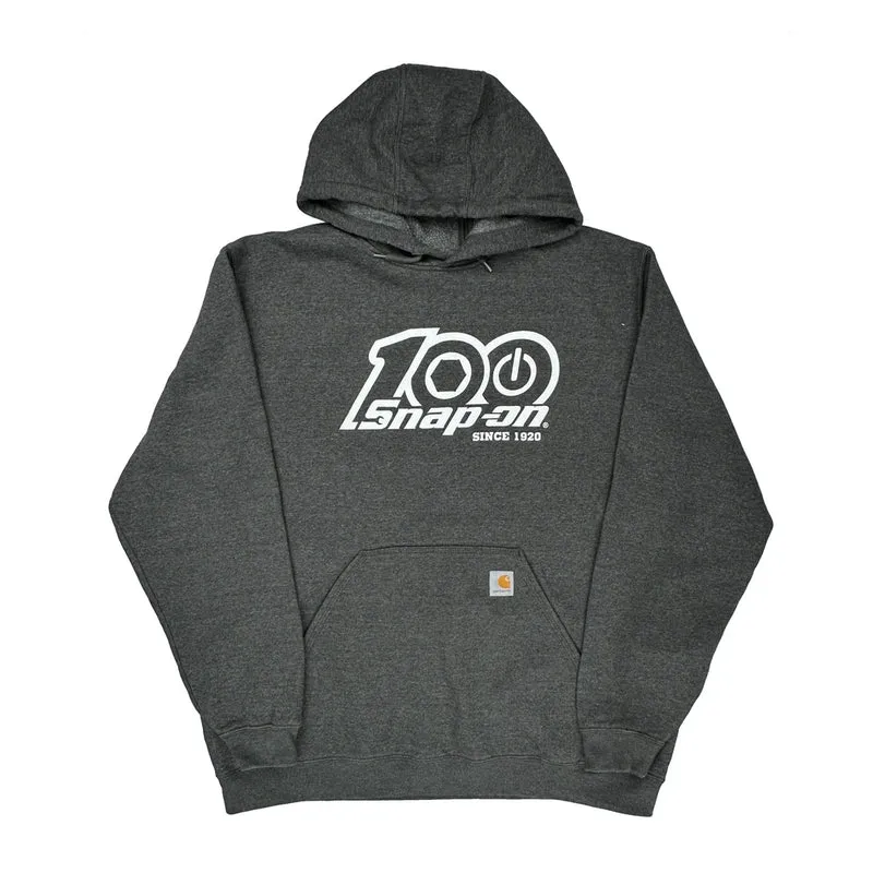 Carhartt Graphic Hoodie - XL Gray Cotton