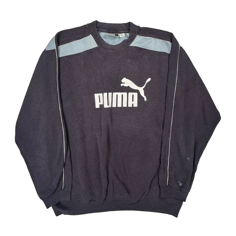 Puma Spellout Sweatshirt - XL Black Cotton