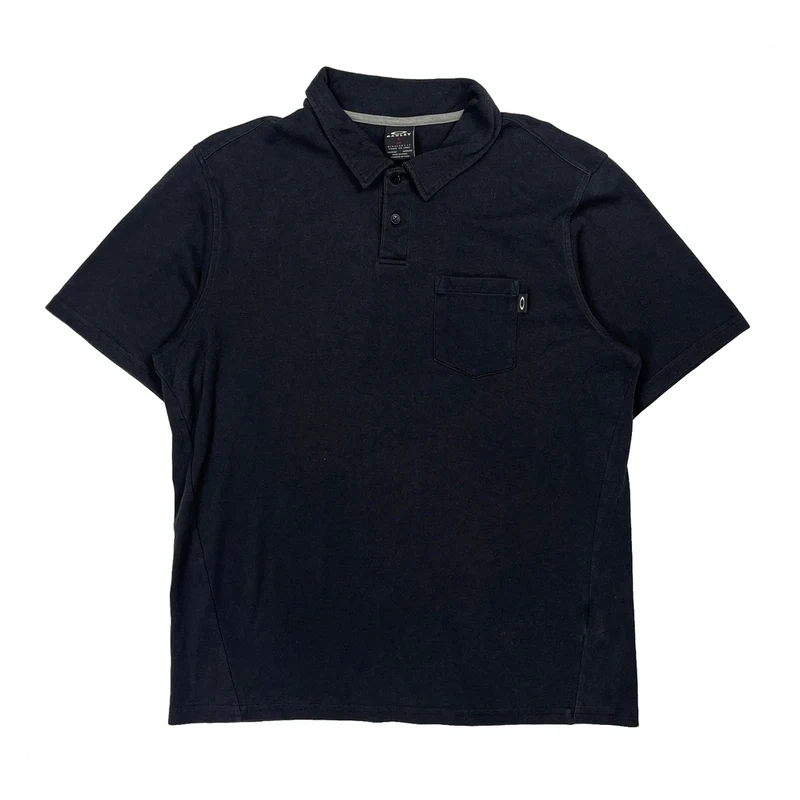 Oakley Polo Shirt - Large Navy Cotton