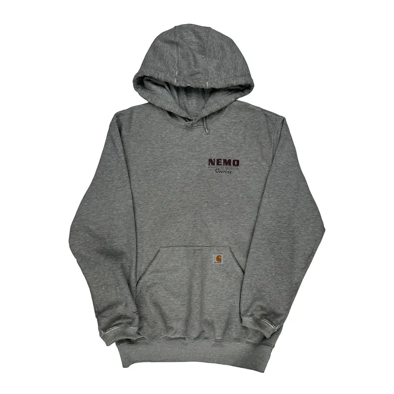 New England Mechanical Overlay Carhartt Hoodie - Medium Grey Cotton