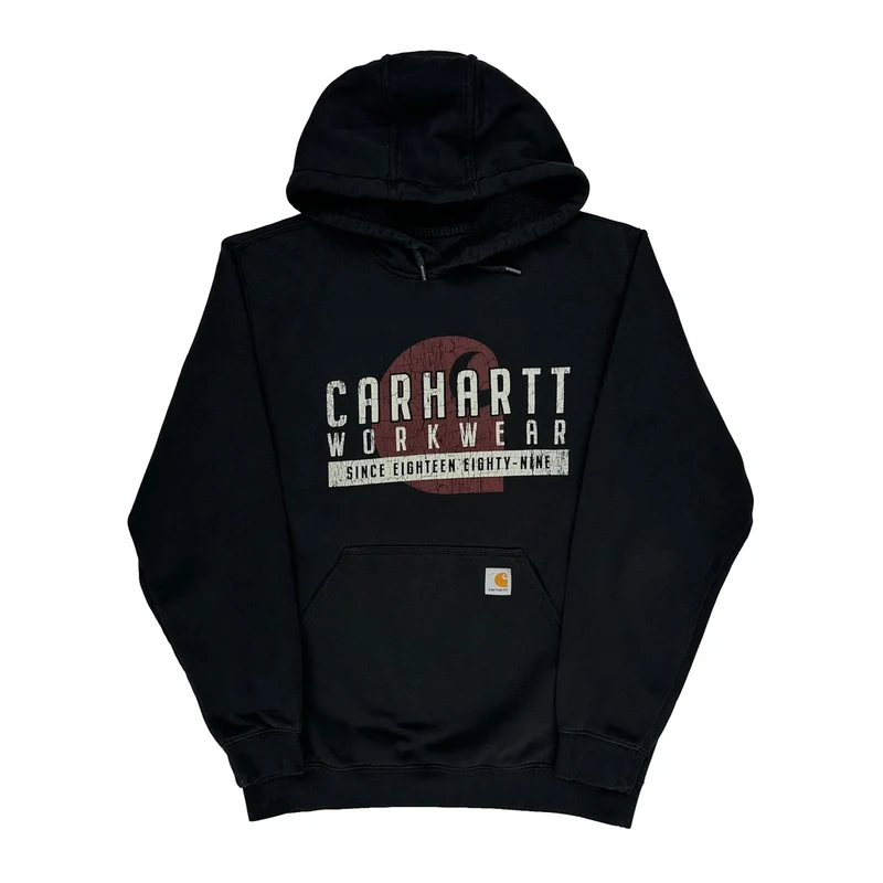 Carhartt Hoodie - Medium Black Cotton
