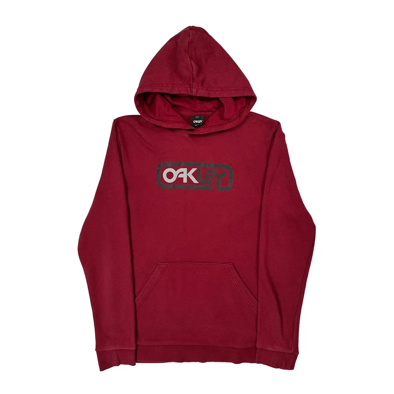 Oakley Hoodie - Large Red Cotton