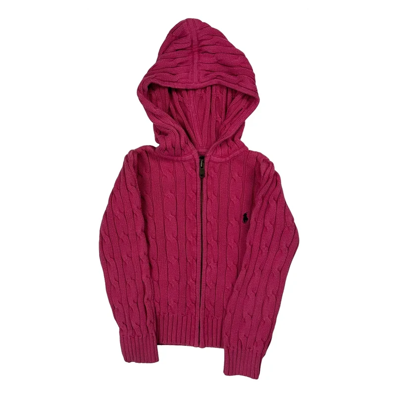 Age 3 Ralph Lauren Hoodie - XS Pink Cotton