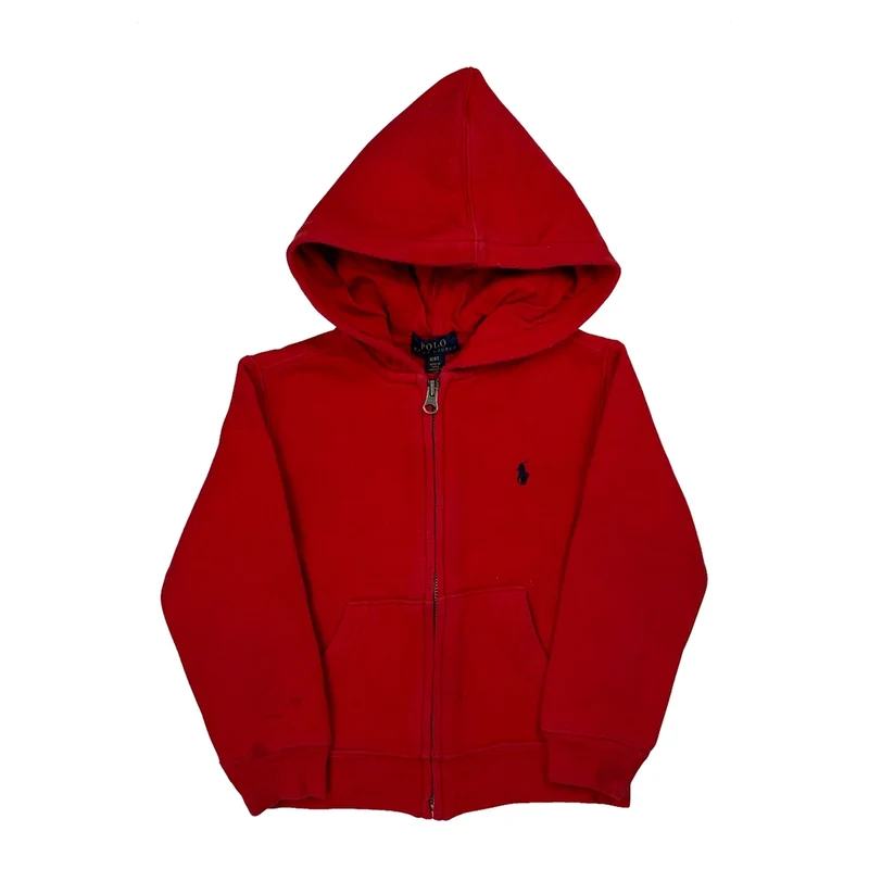 Age 3 Polo By Ralph Lauren Hoodie - Small Red Cotton