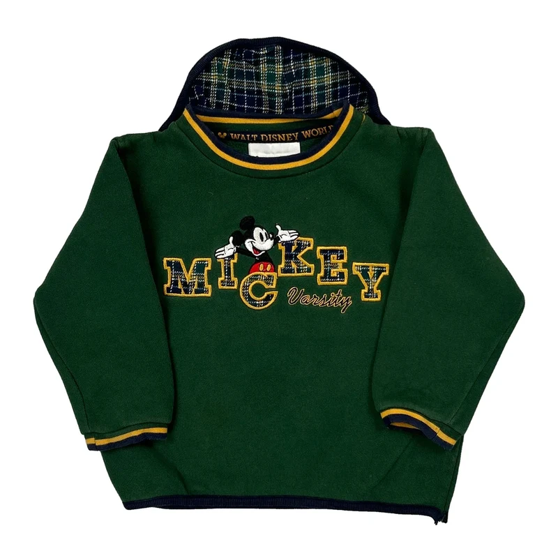 Age 2 Disney Cartoon Sweatshirt - 2XS Green Cotton