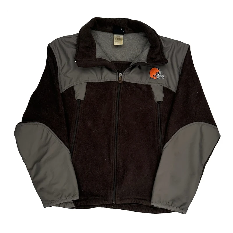 Cleveland Browns Nfl Football Fleece - Medium Brown Polyester