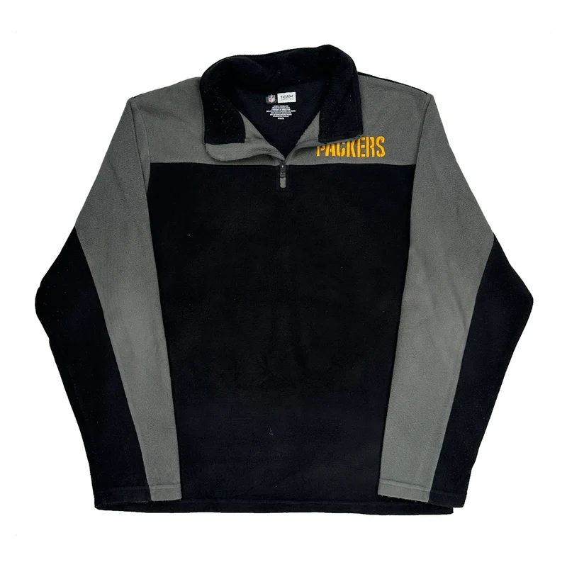Packers Nfl Football Fleece - Medium Black Polyester