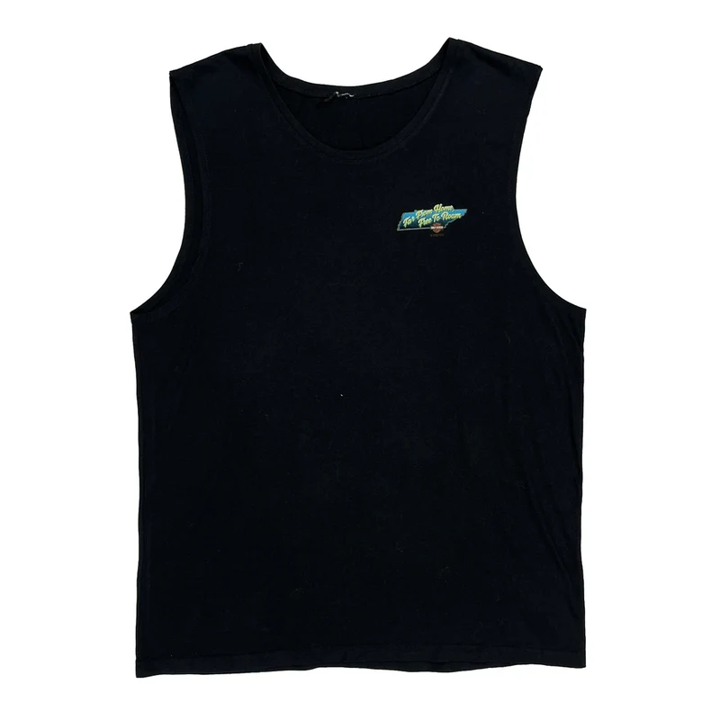 Boswell'S Country Roads Harley Davidson Graphic Tank Top - Medium Black Cotton