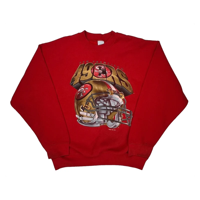San Francisco 49Ers Salem Football Sweatshirt - XL Red Cotton Blend