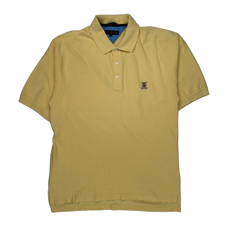 Tommy Hilfiger Polo Shirt - XL Yellow Cotton