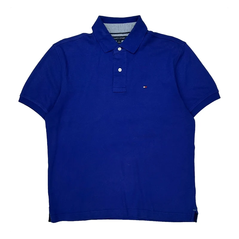 Tommy Hilfiger Polo Shirt - Medium Blue Cotton