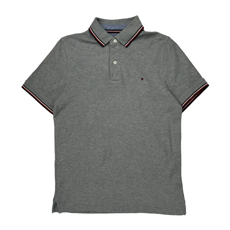 Tommy Hilfiger Polo Shirt - XS Gray Cotton