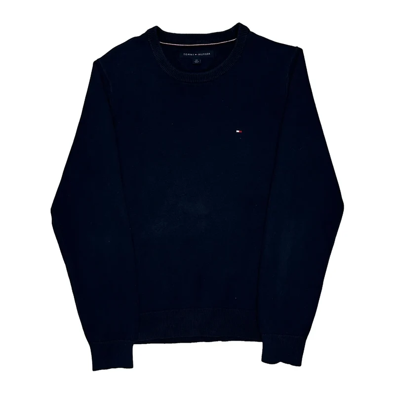 Tommy Hilfiger Sweatshirt - Large Navy Cotton