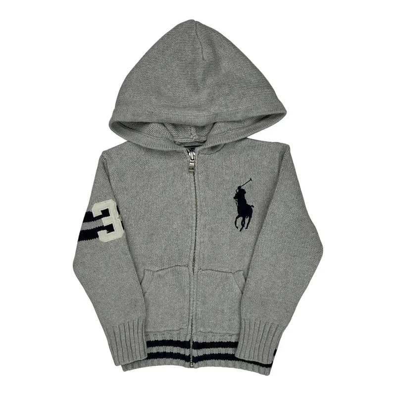 Age 4 Polo By Ralph Lauren Hoodie - XS Grey Cotton