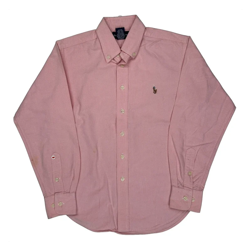 Age 8 Ralph Lauren Shirt - Small Pink Cotton