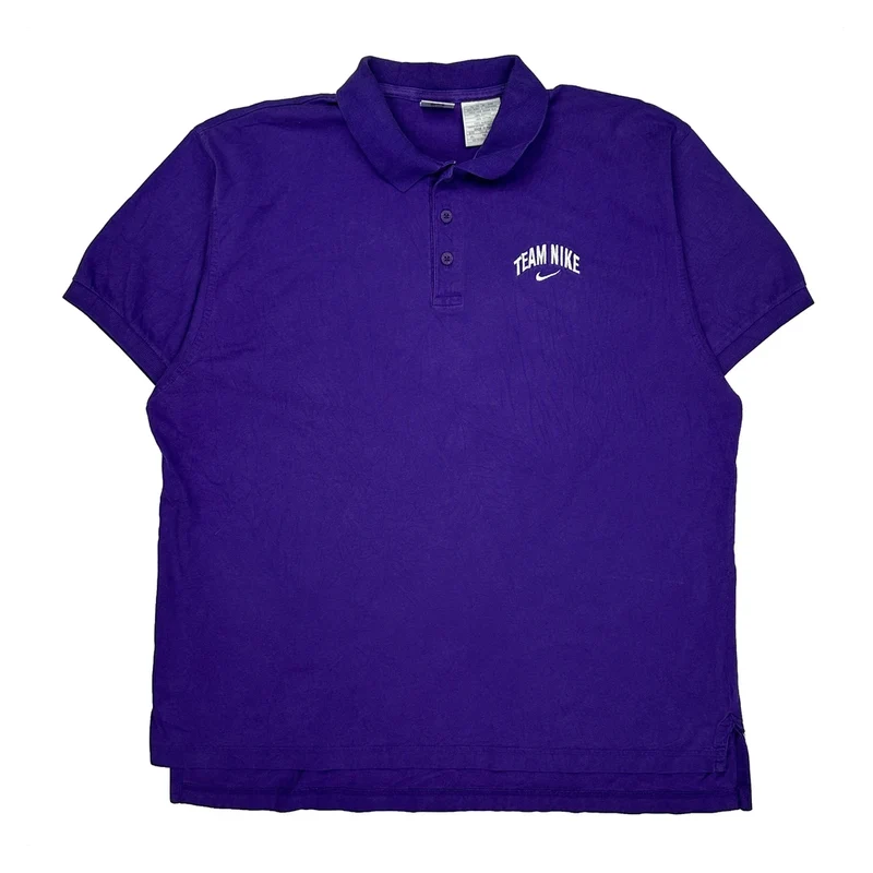 Nike Polo Shirt - XL Purple Cotton