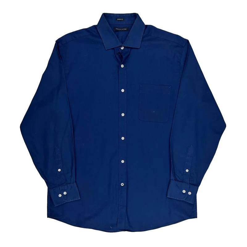Tommy Hilfiger Shirt - Large Blue Cotton