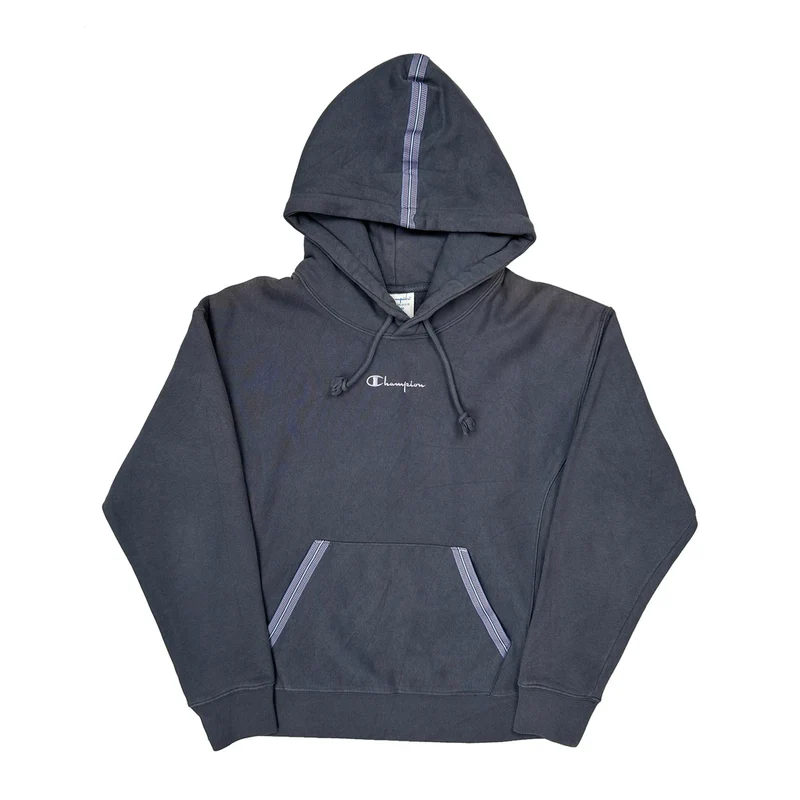 Reverse Weave Champion Hoodie - Medium Grey Cotton Blend