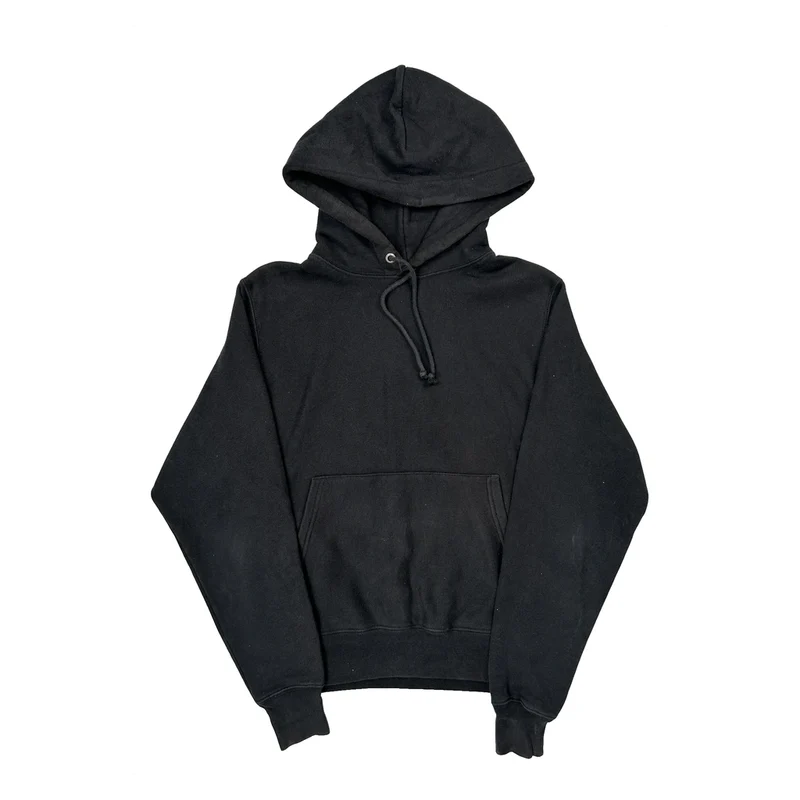 Reverse Weave Champion Hoodie - Small Black Cotton