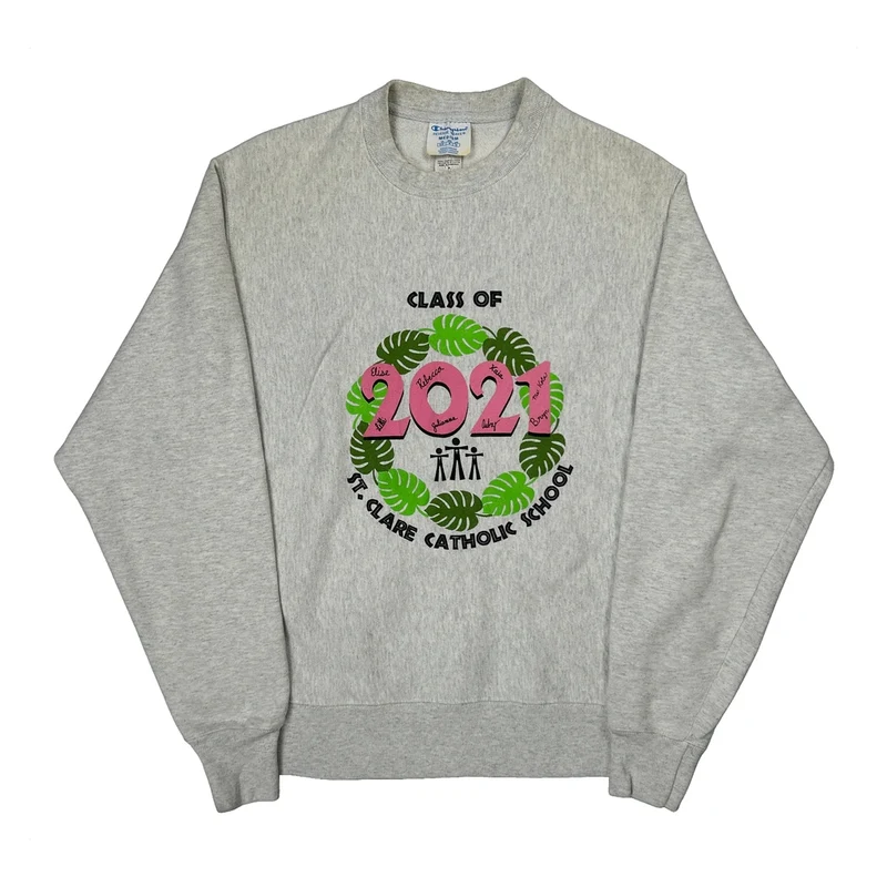 Class Of 2021 Champion Class Of 2021 Sweatshirt - Medium Grey Cotton Blend